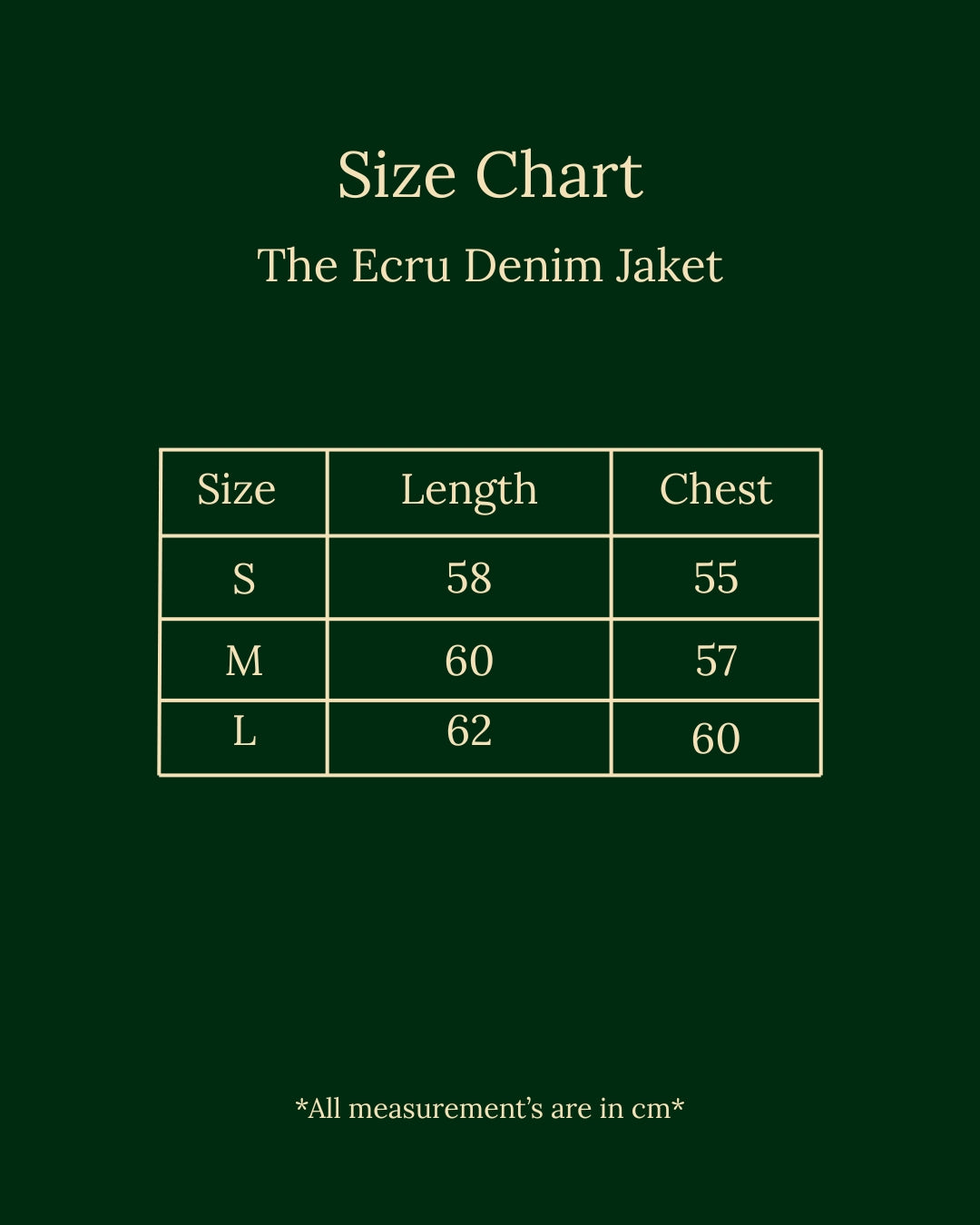 The Ecru Denim Jacket