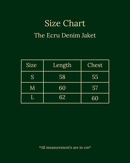 The Ecru Denim Jacket