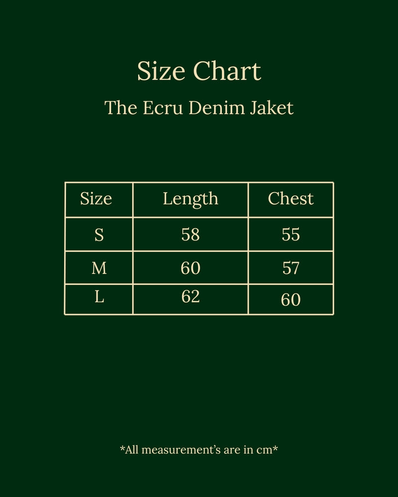 The Ecru Denim Jacket