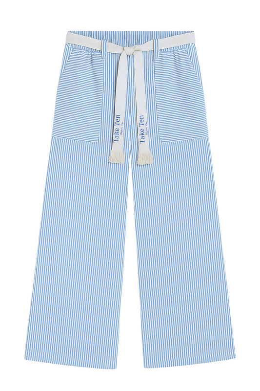 Unisex Blue Pinstripe Pants